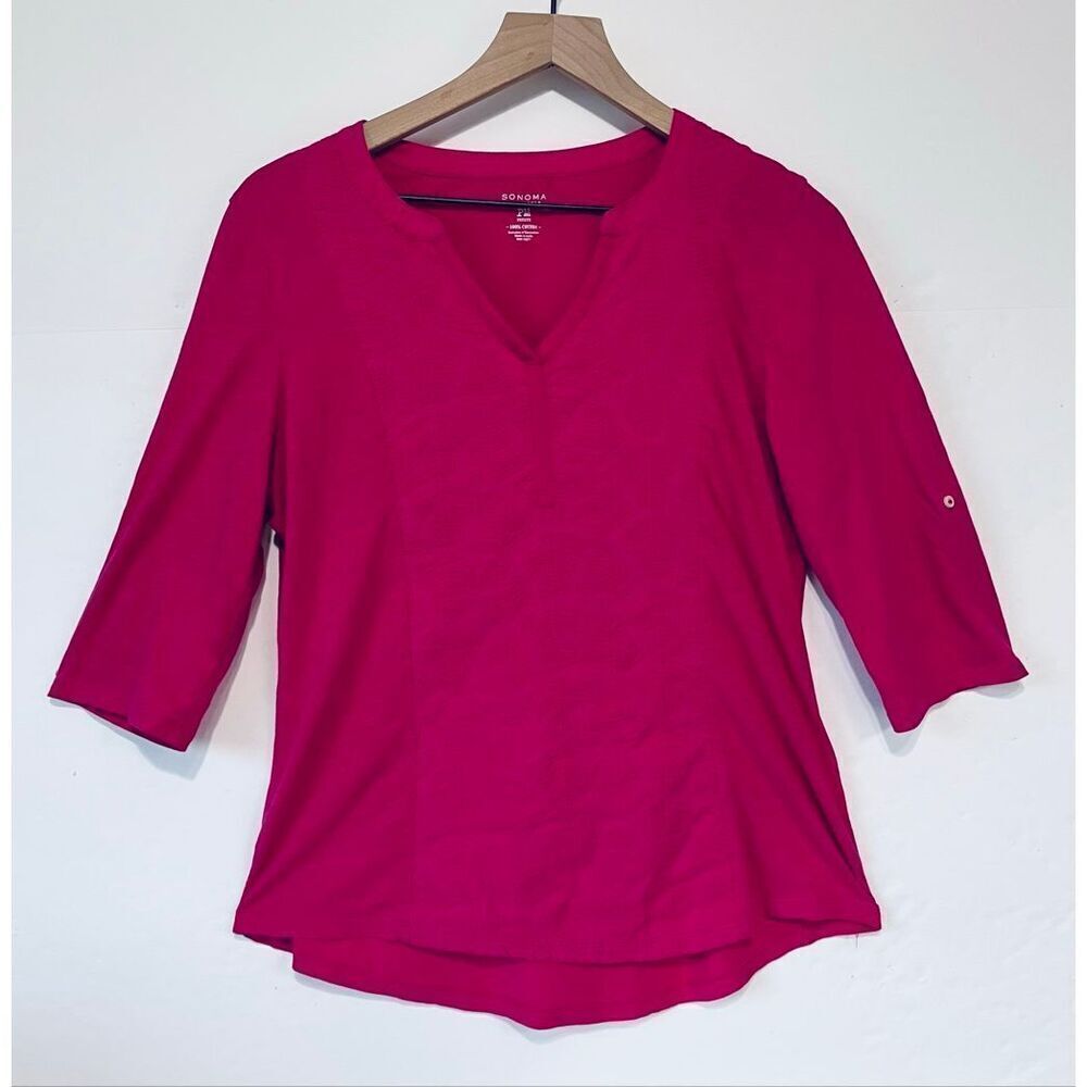 Sonoma Petite V Neck Blouse   Size PM
